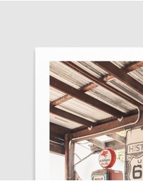 Olive et Oriel - Route 66 Gas Station by Henrike Schenk Art Print