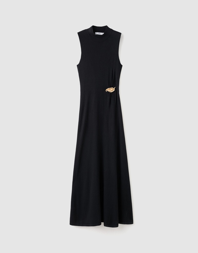 M.N.G - Knitted Dress With Metal Detail