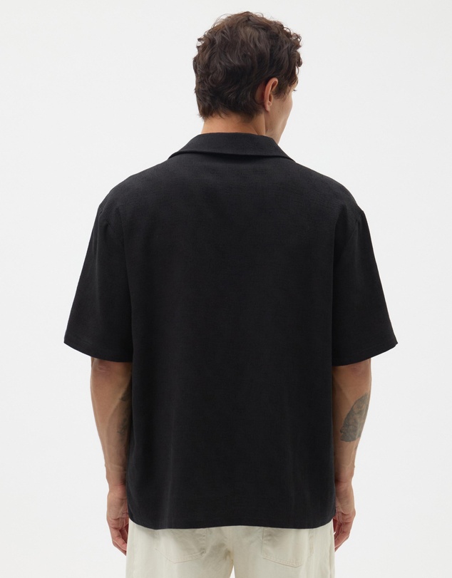 AERE - Textured Camp Collar Shirt