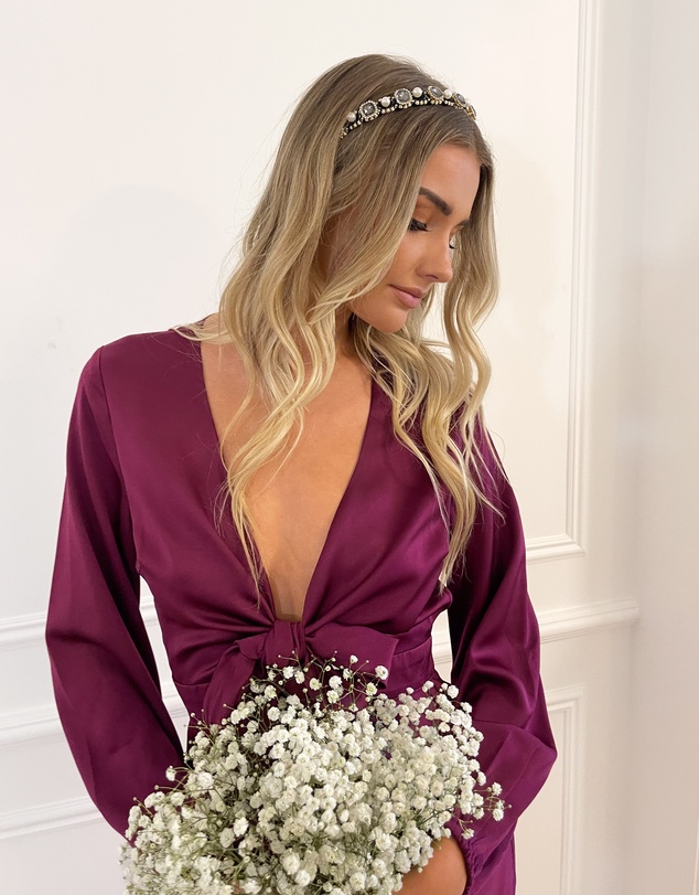 Esther Luxe - Bryleigh Dress - Bordeaux