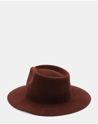Morgan & Taylor - Amelia Wool Fedora in Brown
