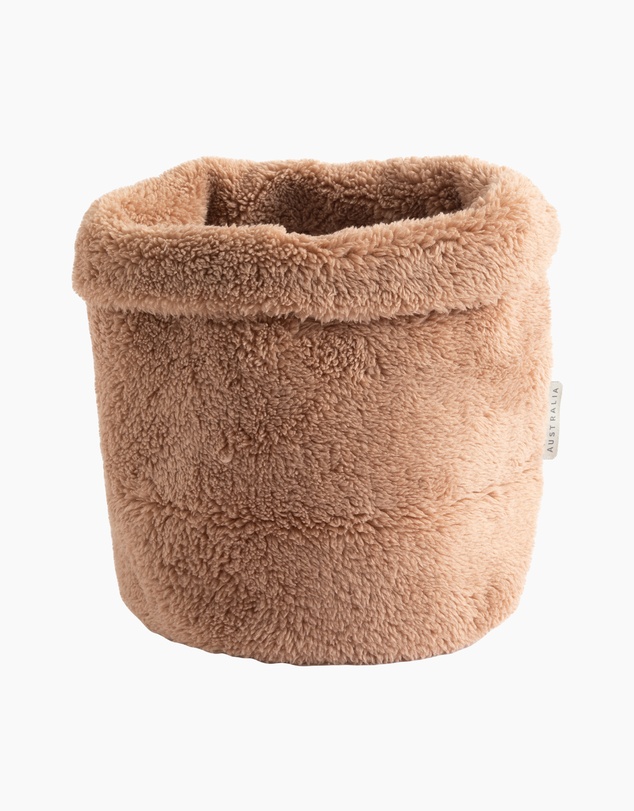 Living Textiles - Sherpa Storage Basket - Cuddly Bear