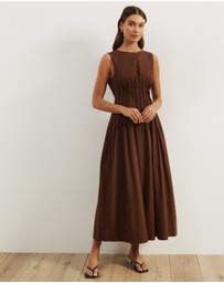 Atmos&Here - Anna Pintuck Maxi Dress