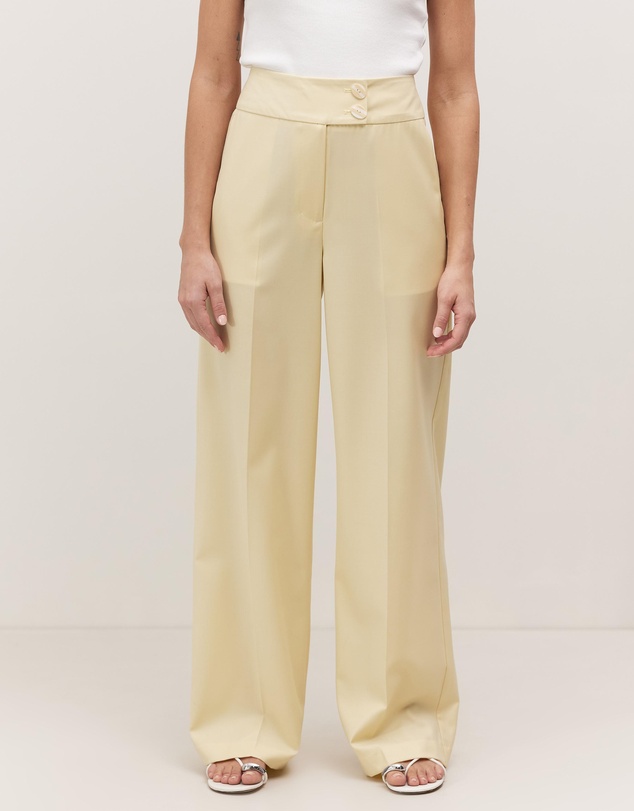 Minima Esenciales - Zani Two Button Wide Leg Pants