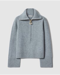 R.M.Williams - Casuarina Lambswool Zip Knit Jumper