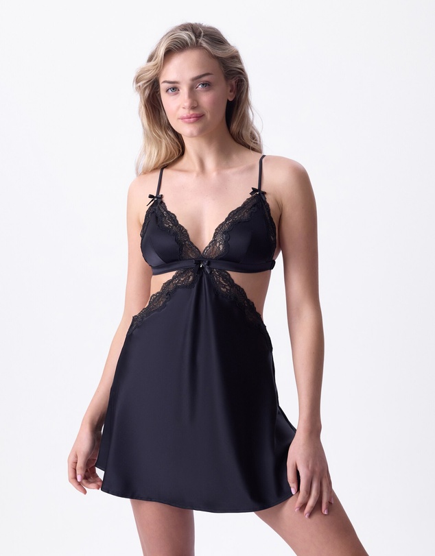Bras N Things - Night Games Summer Crush Slip - Black