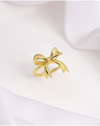Wanderlust + Co - Bow Gold Ring