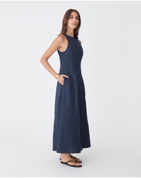 Forcast - Tory Linen Blend Panel Dress