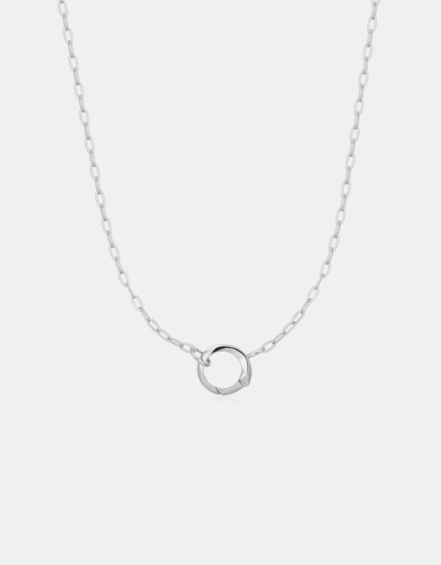 Ania Haie - Silver Mini Link Charm Chain Connector Necklace