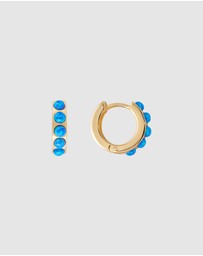 FAIRLEY - Indigo Opal Crystal Huggies