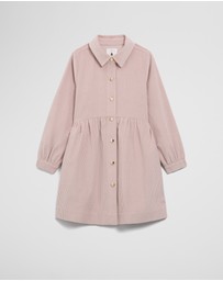 Country Road - Organically Grown Cotton Cord Button Through Dress