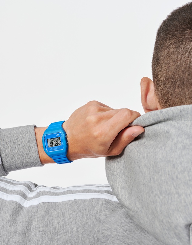 adidas Originals - Digital Two Blue Resin Watch