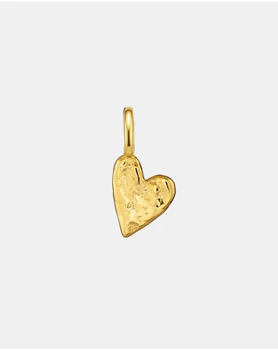 Zoe Olivia - 14K Gold Vermeil Hammered Heart Charm