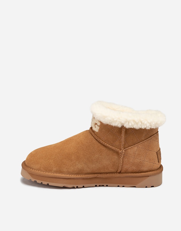 Ozwear Connection Uggs - Ugg Bondi Matelassé Shearling Ultra Mini Boot