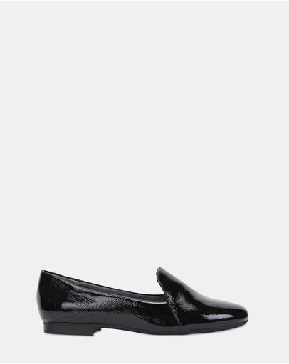 BLACK CRINKLE PATENT