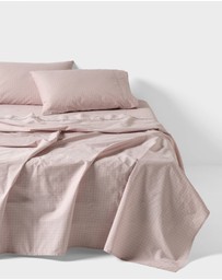 Linen House - Volley Check Sheet Set