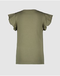 Like FLO - Ruffle Sleeve Jersey Tee - Kids-Teens