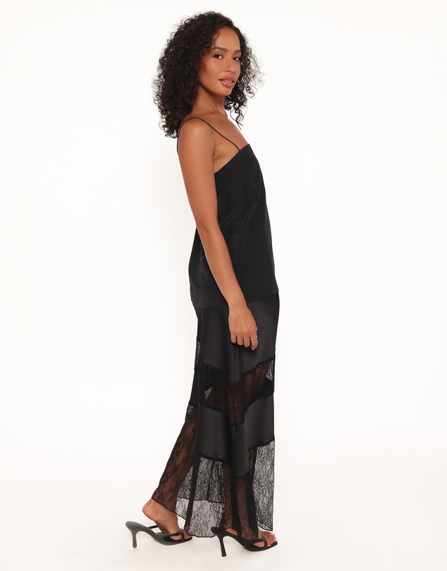 Petal & Pup - Winona Lace Maxi Skirt - Black
