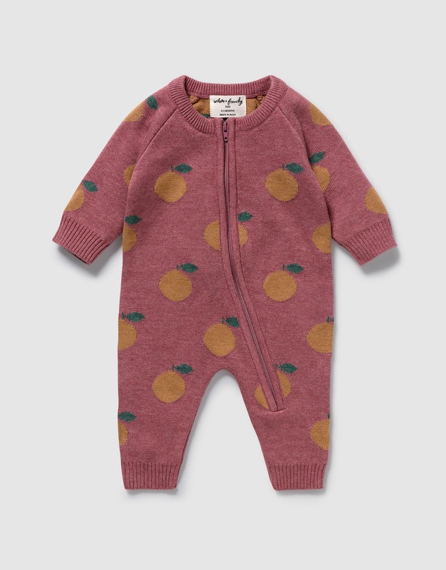 Wilson & Frenchy - Organic Knitted Jacquard Growsuit - Babies