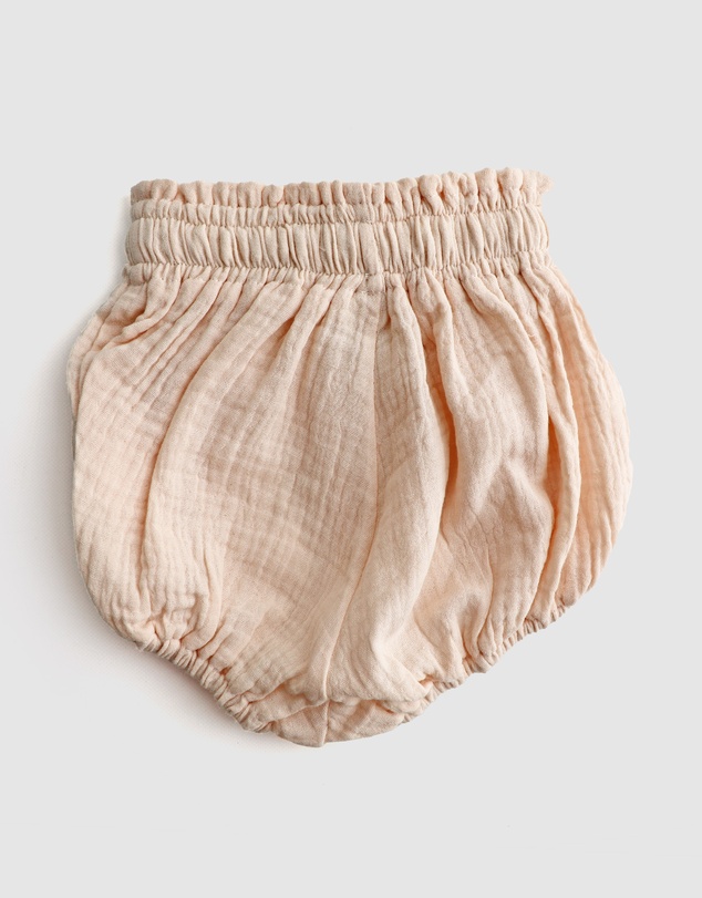 WITH LOVE FOR KIDS - Cotton Muslin Paperbag Shorts - Babies - Kids