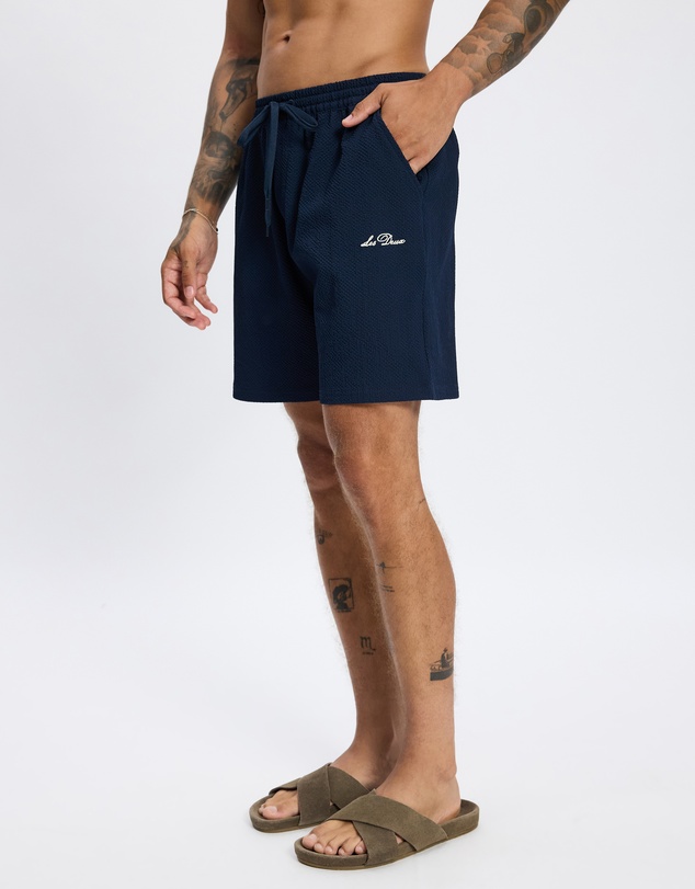 Les Deux - Stan Seersucker Swim Shorts