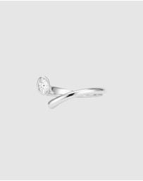 HOUSE OF SLANI - Open Silver Celine Band Ring
