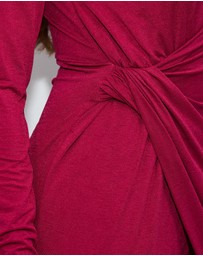 Dazie - Opera Deep Cowl Midi Dress