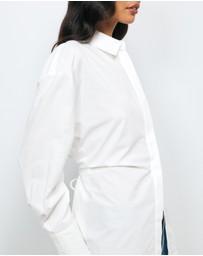 AERE - Fiora Cinched Waist Shirt