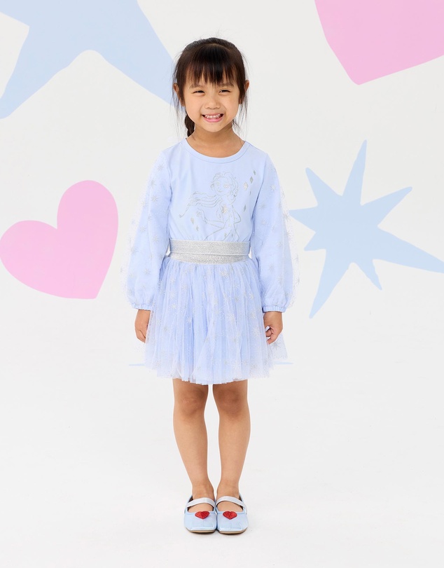 Rock Your Kid - Frozen Glitter Dress Set - Kids-Teens