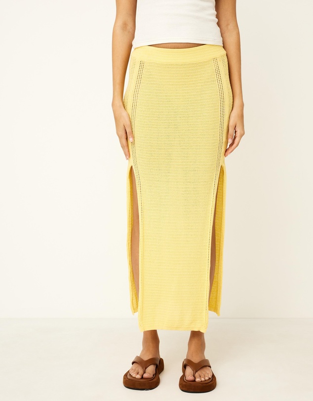 Dazie - St Tropez Knit Midi Skirt