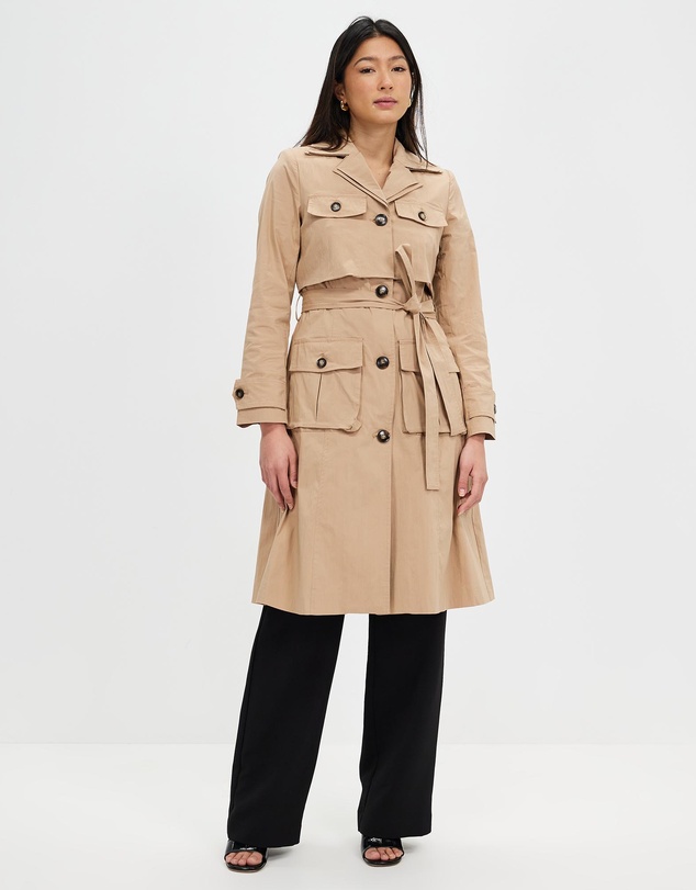 Honey and Beau - Piece Of Mind Trench Coat