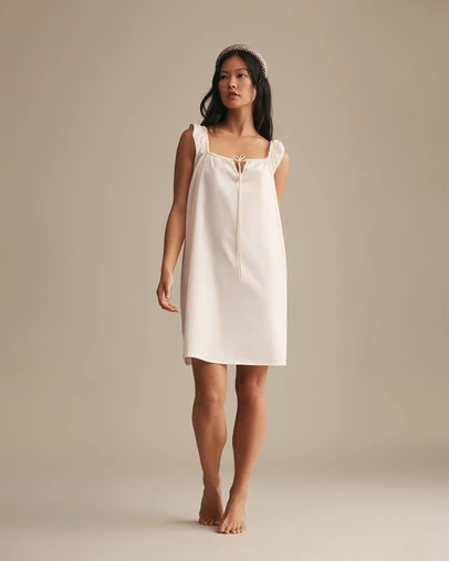 Resting - Soft Woven Cotton Juno Baby Doll Nightie