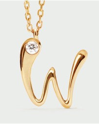 PDPAOLA - Initial 2026 W Pendant Necklace