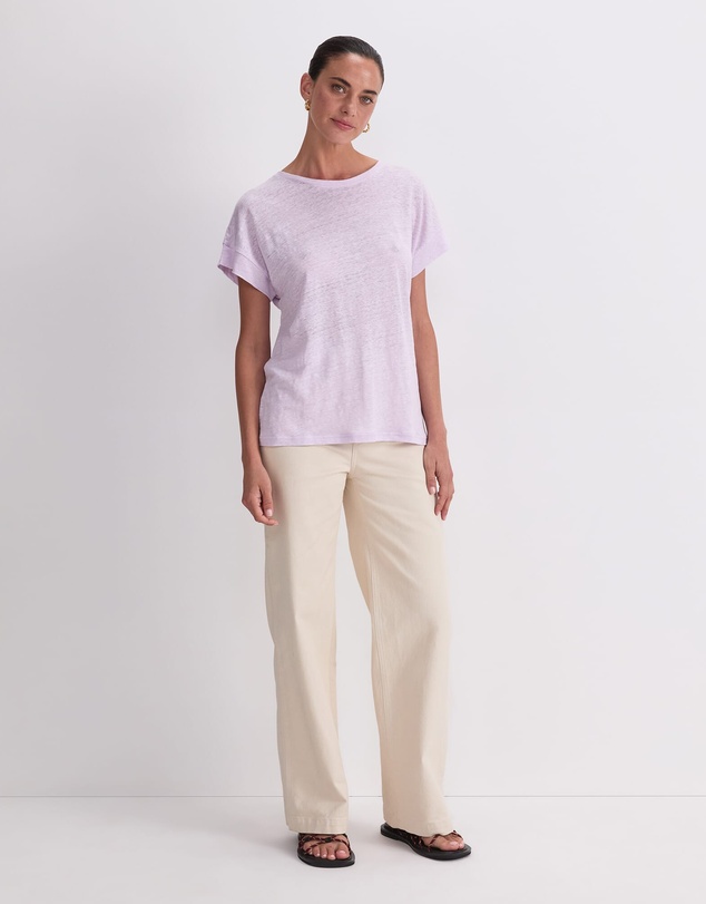 Sportscraft - Tonia Crew Neck Linen Tee