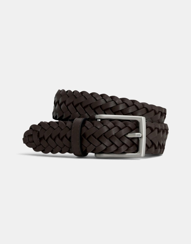 Oroton - Noah 30mm Belt Woven Smooth