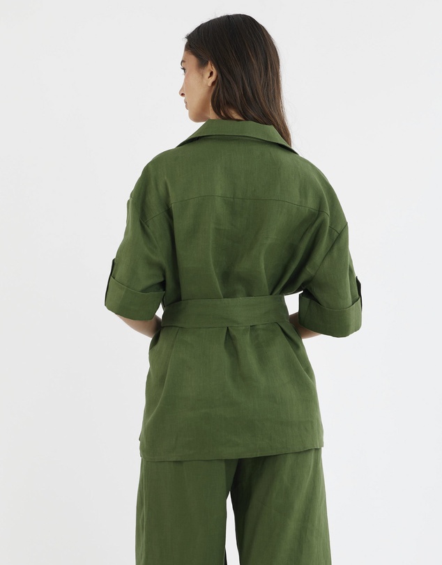 Amelius - Jade Oversized Linen Shirt