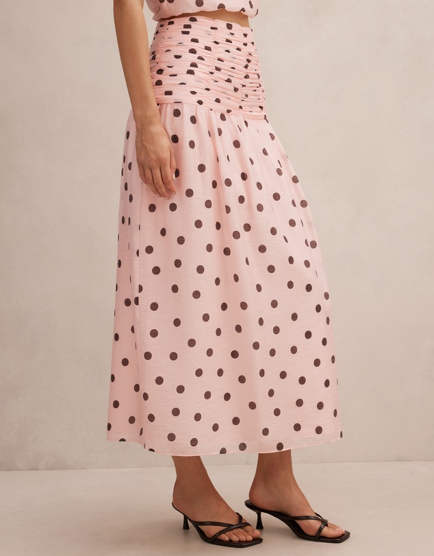 Forever New - Rosella Polka Dot Ruched Skirt