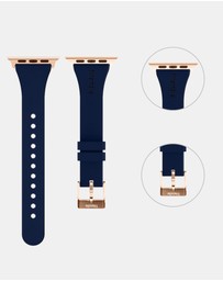 Friendie - Slim Silicone Band with Classic Gold Buckle – The Gippsland – Apple Compatible