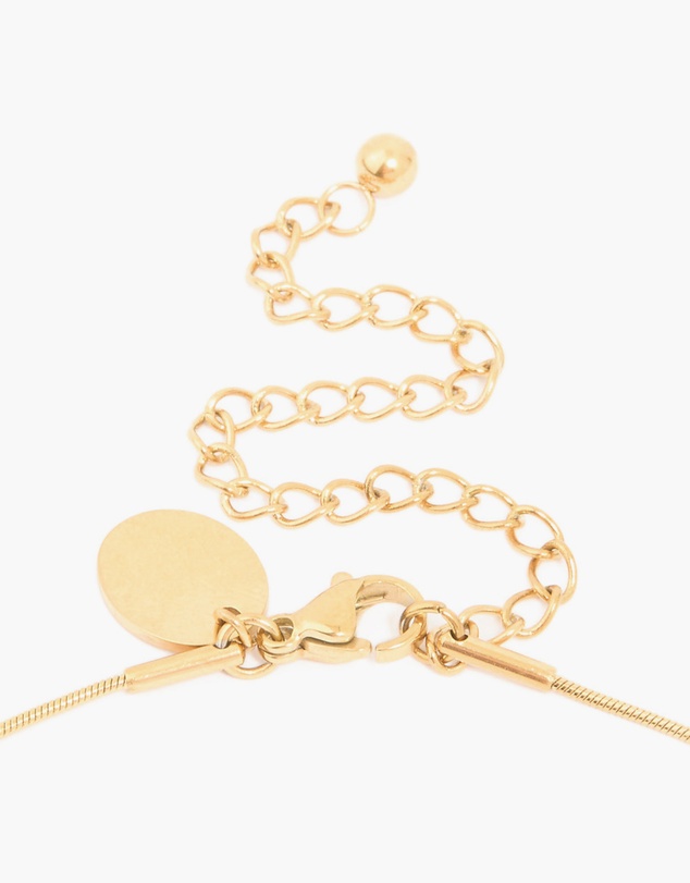 Lovisa - Waterproof Gold Plated Stainless Steel Freshwater Pearl Pendant Necklace