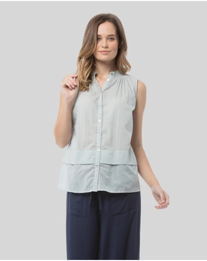 KAJA Clothing - Francesca Top - Blue