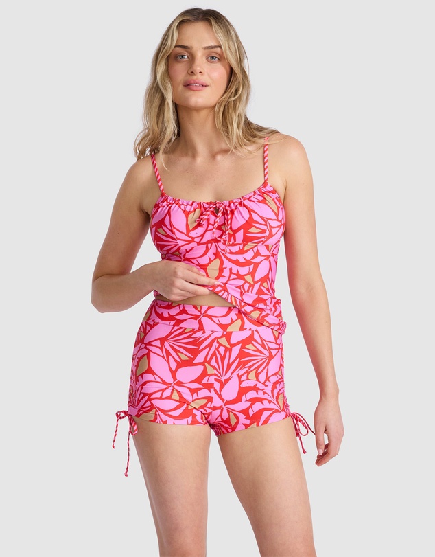 Seafolly - Retro Reef Gathered Neck Tankini Bikini Top