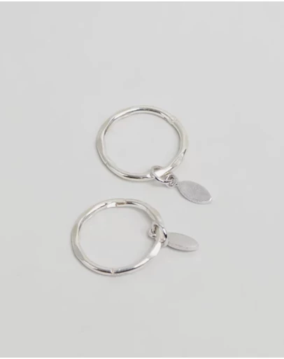 SAINT VALENTINE - Indi Mini Hoops - Silver - ICONIC EXCLUSIVE