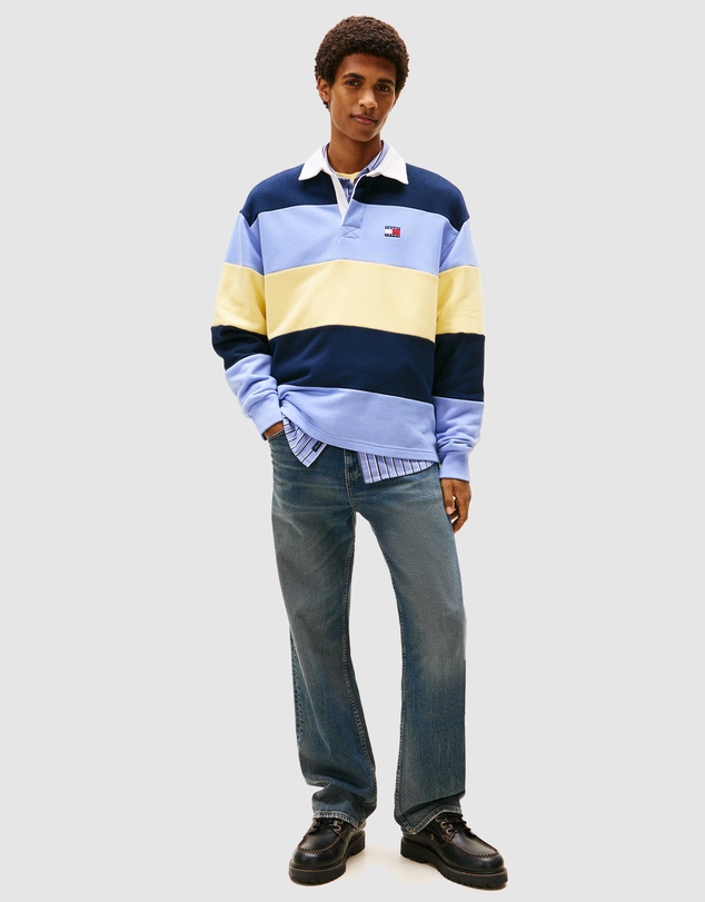 Tommy Jeans - Relaxed Badge Stripe Rugby