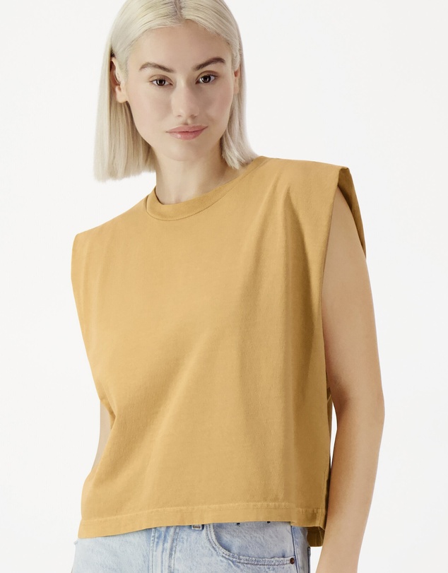 American Apparel - Heavyweight Garment Dyed Women's Muscle T-Shirt