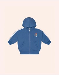 Huxbaby - Heritage Blue Sports Zip Through - Babies-Kids