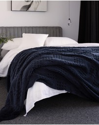 Bambury - Lattice Sherpa Fleece Blanket