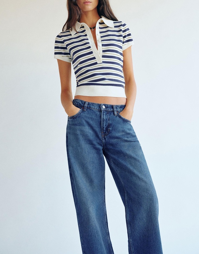 Reformation - Cary Low Rise Slouchy Wide Leg Jeans
