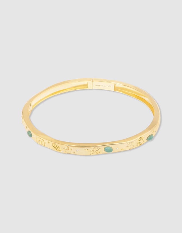Wanderlust + Co - Keepsakes Aventurine Bangle