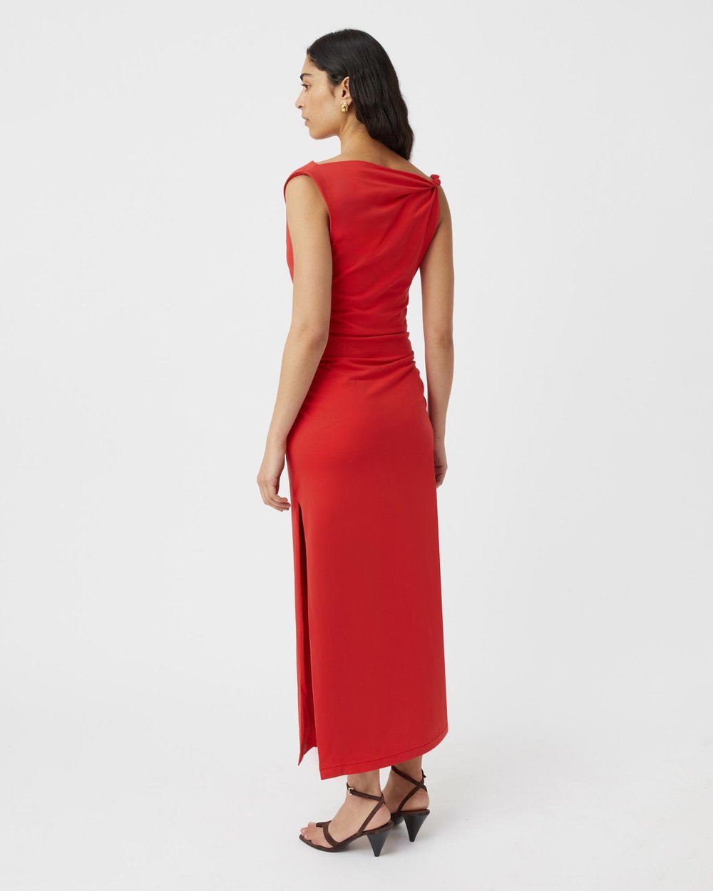 strapless open back dress Camilla and Marc Paloma Mini Dress in Scarlet  Denim Iniquity