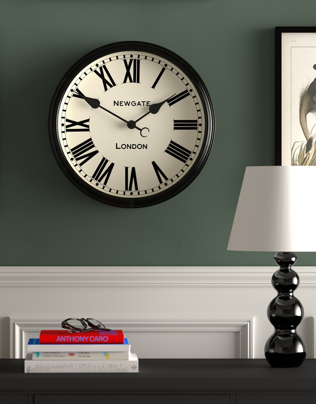 Newgate - Newgate Spitalfields Wall Clock-Black